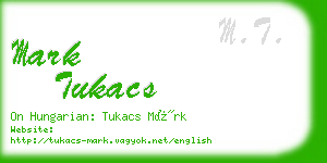 mark tukacs business card